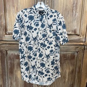 Brand New men’s Rusty short sleeve floral button down